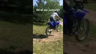 All of our homemade jumps!!! #jump #dirtbike #fourstroke #fun