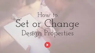 How to Set or Change Design Properties in PixTeller Graphic Maker