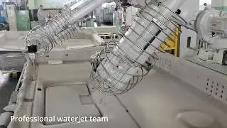 ABB IRB 4600 Robotic Waterjet for Automotive Headliner Cutting