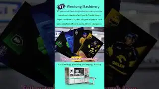 The Future of Card Manufacturing: Fully Automatic Punching Machine with Vision System #sheetcutting
