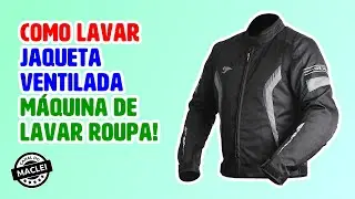 COMO LAVAR JAQUETA DE MOTO NA MÁQUINA, SERÁ QUE FICOU BOM?