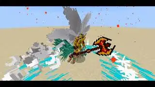 Draconic servant (multidimensions addon) vs maledictus (maledictus addon)-minecraft mob battle