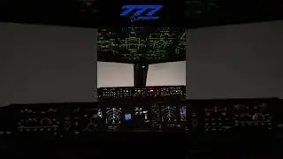 Boeing 777 Autopilot Landing Cockpit View [Zero Visibility] #boeing777 #autopilot #landing #cockpit