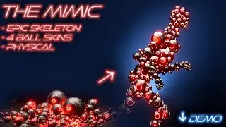 Кибершары, MIMIC. Физическая стая шаров, персонаж, миньон или мать для UE4 и UE5.