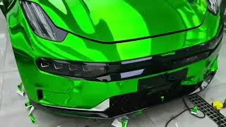CAXVINYL Factory Direct PET Mirror Chrome Green Car Wrap