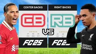 CENTER BACKS VS RIGHT BACKS IN FC25!