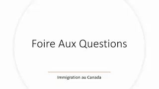 Étude au Canada: Foire aux questions