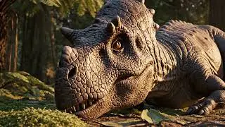 Giant Dinosaur Falls Fast Asleep in Prehistoric Forest | Clear Nature Sounds