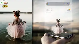 little girl out of phone photo manipulation | Picsay pro tutorials
