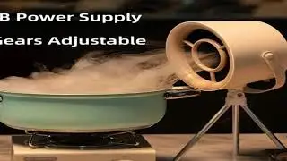 2025 New Portable Exhaust Fan Small Kitchen Hood Extractor Barbecue USB Supply Desktop Range Hoods M