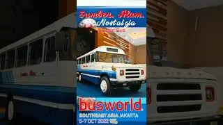 Booth Sumber Alam dengan Classic Bus di Busworld Southeast Asia, Jakarta Indonesia