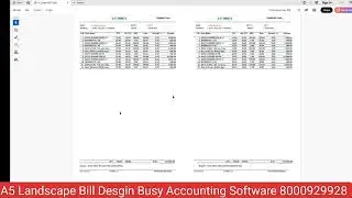 Estimate Bill Design||Busy Software Bill Design||A5 Landscape Bill Design In Busy Software