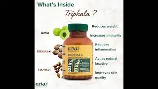 Triphala -  Fortified with amla, bibhitaki, haritaki & bio active compounds - Tannins 40% 💫☘️