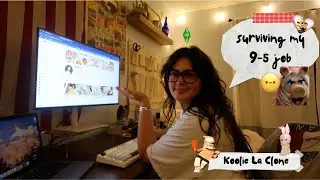 surviving the 9-5 grind with koolie- movie night, cozy gaming setup and a yummy sweet treat