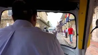 Moto taxi around Bogota Colombia 2