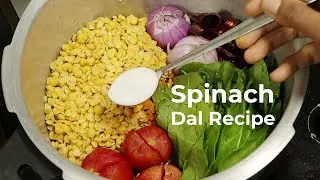 Easy Side Dish 🌱Spinach Dal Recipe - Easy Palakura Pappu - Perfect for Beginners