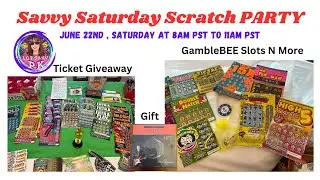 Savvy Saturday Scratch Party on June 22nd, Saturday at 8 am PST, #livestream