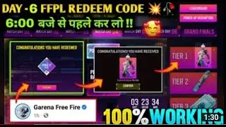 |Free Fire New Event   FFPL Day 6 Redeem Code   Create Your Dream Team Redeem Code   Redeem Code FF