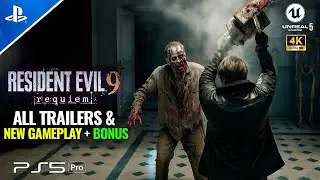 RESIDENT EVIL 9 REQUIEM - ALL TRAILERS & NEW GAMEPLAY DEMO | Leon Story 2026 (4K)