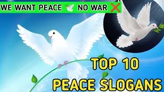 Slogans on International Day of Peace In English|World Peace Day Slogans|Top 10 Slogans on peace Day