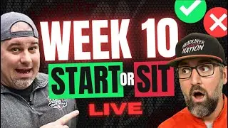 🚨LIVE START/SIT Fantasy Football Advice for NFL Week 10 - Helping Set Your FANTASY FOOTBALL LINEUPS