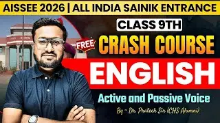 Active and Passive Voice | English Grammar One Shot Revision | AISSEE  9th Free Crash Course