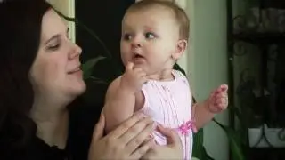 Baby Kaylie sneezing in slow motion