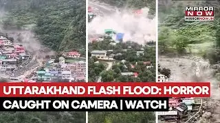 Uttarakhand Flash Flood: Horror Caught On Cam, Houses Washed Away, Several Missing  | Watch