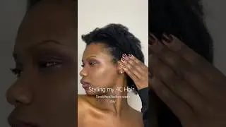 Style Old Stretched 4C Hair| 4C Hair Series #4chairstyle #beauty #fypシ