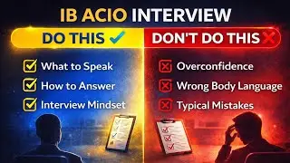 IB ACIO Interview Guidance 2026 | Mock Interview, 1-on-1 Mentorship & Feedback