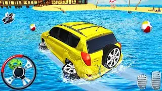 Water Surfer Jeep Prado game - Car Floating Race on Miami Beach - Best Android GamePlay