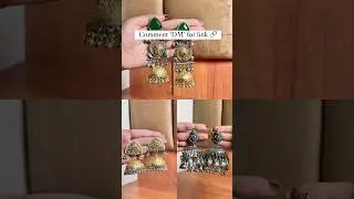 Oxidised Earrings Haul Under ₹300 from Myntra #explore #myntra #myntrahaul #unboxing #haulvideo