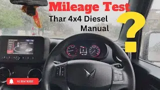 Mahindra Thar 2023 Diesel Manual Mileage Test || city ka Mileage  😲