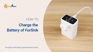 How to Charge the Battery | DownyPaws FurSink Battery-Operated Cat Water Fountain DPWFP6SS