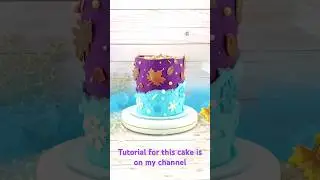 🍁❄️ FROZEN 2 CAKE Tutorial: How to Make a Disney Princess Anna Elsa Fall Winter Theme #shorts
