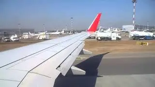 Взлет самолёта, Внуково, рейс Москва-Милан, апрель 2014г. Take-off of the plane, Vnukovo