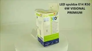 LED spuldze E14 R50 6W VISIONAL PREMIUM / LED лампа E14 R50 6W (euroled.lv)