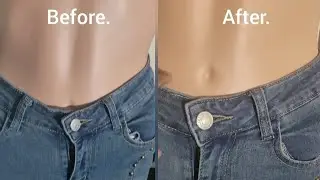 How to make high rise jeans into low rise jeans