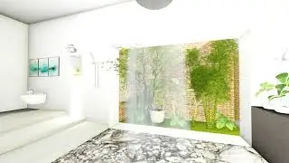 Tropical bathroom design