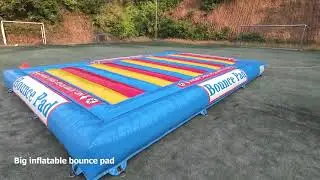 20'x13' Small Inflatable Bounce Pad for Kids Jumping Party on Farms or Pumpkin Patches, Camp Grounds
