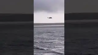 Irish Coast Guard ascends from Tramore Bay #aviation #ireland