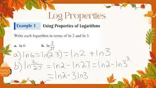 Log Properties