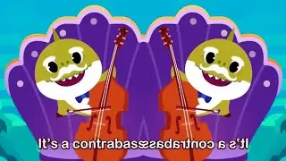 Baby Shark || Grandpa Shark Playing Violin Effects 