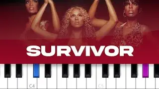 Destiny's Child - Survivor (piano tutorial)