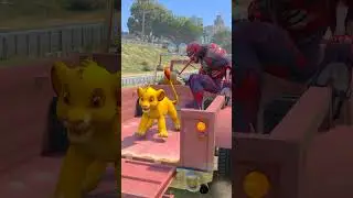 GTA V VENOM CHEATED SPIDER-MAN IRON MAN 🤥| #shorts