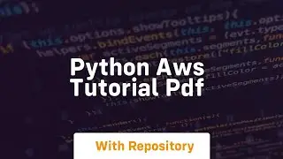 python aws tutorial pdf