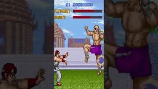Sagat Tiger Knee's Over A Fireball - Street Fighter 1 (Arcade) #streetfigther #sf1