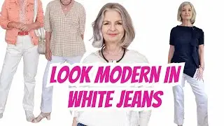 How To Wear WHITE JEANS OUTFITS