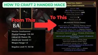 Path Of Exile 2 0.3 How to craft 2 handed-Mace for Poison/Bleed Titan