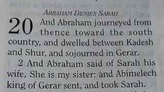Gen20 ABRAHAM DENIES SARAH📖 Join us Bible Study all Month Day8Challenge #FaithStructure